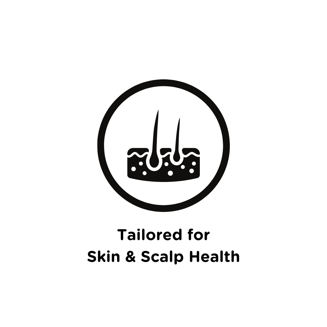Tailored for skin and scalp health