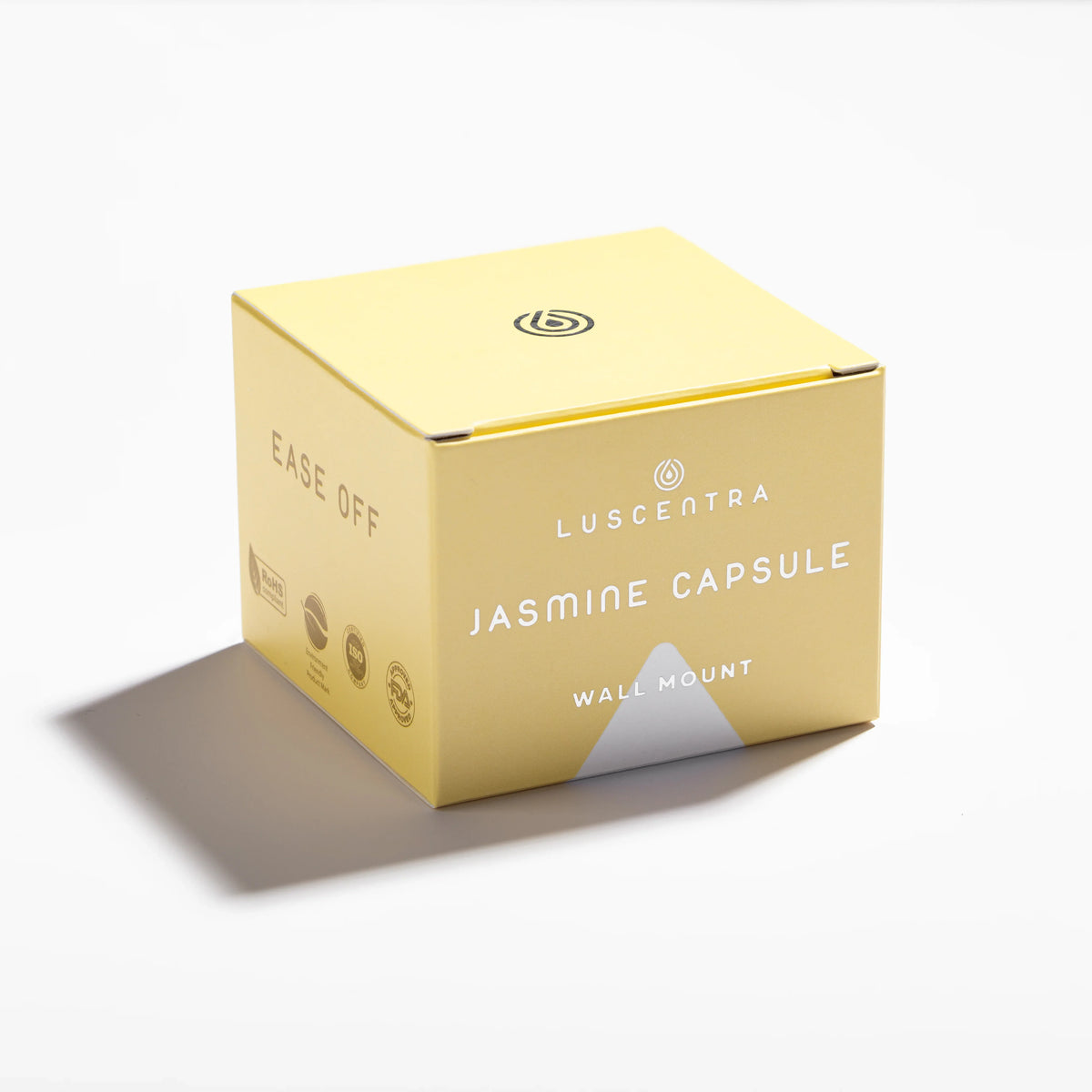 Luscentra vitamin C shower-capsule retail box.